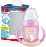 NUK First Choice Sippy Cup Night | 6-18 Months | 150 ml | Glow in The Pink