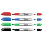Sharpie Twin Tip Permanent Marker - Bullet And Fine Point - Assorted Pack Of 4