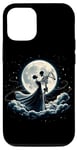 Coque pour iPhone 14 Danse squelette au clair de lune enchanteur romance de minuit