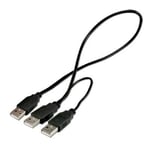 CABLING® Cable alim usb a vers 2xusb a male
