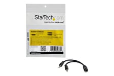 StarTech.com 3.5mm 4 Position to 2x 3 Position 3.5mm Headset Splitter Adapter - F/M - 3.5mm headset Adapter Cable (MUYHSFMM) - splitter til hovedsæt