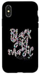 Coque pour iPhone X/XS Black Girl Magic Melanine Black Queen Woman Rainbow Leopard