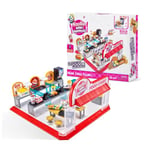 5 Surprise 77263 Foodie Brands Food Court Playset by ZURU, with 32 Pieces to Build + 1 Exclusive Mini Collectible