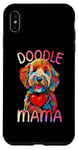 Coque pour iPhone XS Max Goldendoodle Lovers Heart Pop Art pour femme