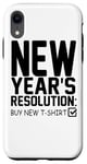 iPhone XR New Year's Resolution Buy New - Funny Case