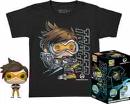 Figurka Funko Pop Promo Funko Pop Figurka T-Shirt Overwatch M + Pop Tracer 63464