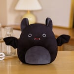 Mub- Squishmallows Halloween pumpa kudde Rolig fladdermus pumpa plysch liten djävulsdocka black 30cm