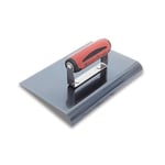 Marshalltown Edging Trowel Made of Blue Steel with Durasoft Handle, Provides Rounding on Concrete, Radius: 19 mm, Lip 22 mm, Size of The Trowel: 229 x 152 mm