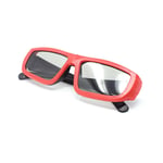 2 x Red and Black Kids 3D Childrens Glasses for Passive TVs Cinema Projectors