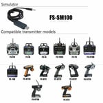 Flysky FS-SM100 RC USB Flight Simulator With FMS Cable 2.4G For FS-I6 T6 A0M5