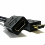 5m HDMI EXTENSION Cable Extender Lead Male to Female Socket 3D UHD TV - 5 Meter