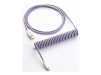 CableMod Classic - Tangentbordskabel - USB (hane) till 24 pin USB-C (hane) - 1.5 m - lindad - rum raisin