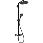 Hansgrohe Croma Select S 280 komplett duschsystem med Raindance Select handdusch, matt svart