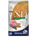 Farmina N&D Ancestral Grain Adult Medium & Maxi med Lam & Blåbær - 12 kg