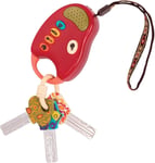 B. – Toy Car Keys – Key Fob with Lights & Sounds – Interactive Small, Red 