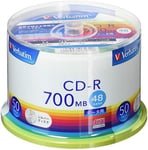 Verbatim Japan Single Recording CD-R 700MB 50 Discs 48x Speed SR80FC50V1