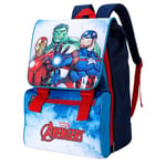 Marvel Avengers Large Backpack Square Flap Over Bag Waterproof Rucksack Children