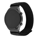Armband för Huawei Watch GT 2 (46mm)/GT 2 Pro/GT 3 Pro (46mm)/Ultimate, Xiaomi Watch S1 - Fast Sportarmband i Nylon - Svart