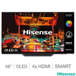 Hisense 48 Inch OLED 4K Ultra HD Smart TV Model 48A85HTUK