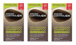 ⭐️✅3X JUST FOR MEN CONTROL GX GREY HAIR REDUCING SHAMPOO 118ML GENUINE✅️⭐