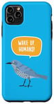 Coque pour iPhone 11 Pro Max Réveil Humans Nature Planète Terre Oiseaux Protection Message