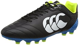 Canterbury Men Stampede Club Moulded Rugby Boots, Black (989 Black/Red/White), 10 UK