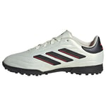 adidas Copa Pure II League Turf Boots Sneaker, Ivory/Core Black/Solar Red, 3.5 UK Child