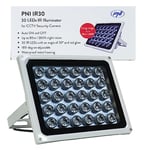 PNI Reflector with Infrared LEDs IR30 for Cameras and CCTV Systems, 30 IR LEDs, Distance 80m, IP66