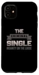 Coque pour iPhone 11 Funny Criminal Single Design - La folie à pied libre
