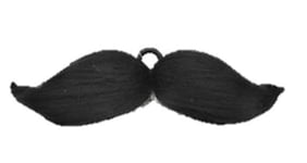 Black Bendable Moustache Choose Your Shape Facial Hair Fancy Dress Accessory