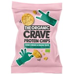 The Organic Crave Veganska proteinchips med sour cream & onion Ø - 75 g
