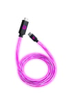 Floating Grip 3M USB-C/USB-C CABLE WITH LED LIGHT - PINK