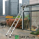 Day Plus - 3.8m 12.5ft aluminium escamotable toit escamotable échelle d'escalade pour Loft à la maison