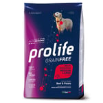 Prolife Grain Free Adult Sensitive Medium/Large Nötkött & potatis - Uppsättning %: 2 x 10 kg
