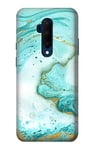 Innovedesire Green Marble Graphic Print Case Cover For OnePlus 7T Pro