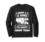 daddy & 2 sons the perfect chaos team son Long Sleeve T-Shirt