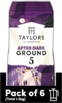 Taylors of Harrogate After Dark Ground Coffee, 200 g Pack of 6 - Total 1.2kg