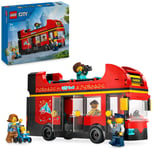 LEGO City Red Double-Decker Sightseeing Bus Toy Set 60407