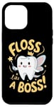Coque pour iPhone 12 Pro Max Floss Like a Boss Cute Tooth Fairy Amusant pour les enfants