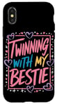 Coque pour iPhone X/XS Twinning Avec Ma Meilleure Amie - Twin Matching