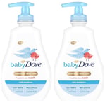 Twin Pack Baby Dove Sensitive Skin Rich Moisture Head to Toe Baby Wash 2 x 400ml