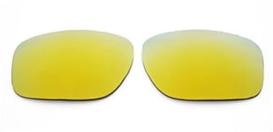 NEW POLARIZED 24K GOLD REPLACEMENT LENS FOR OAKLEY TWO FACE SUNGLASSES
