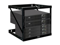 Eaton Tripp Lite Series 12U Wall Mount Open Frame Rack Cabinet Wallmount Heavy Duty - Rack Öppen Ram - 2 Stolpar - Väggmontering - Svart - 12U - 19"