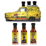 Kimm & Miller Only Fools and Horses Hot Sauce Gift Set - Novelty Chilli Sauce Gifts for Men with 3 x 45ml Bottles - Great Stocking Filler Gifts & Dad Birthday Gifts