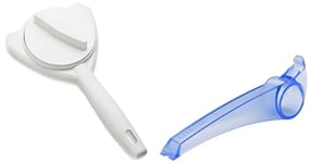 KUHN RIKON "Gripper" Jar Opener, Plastic, White Strain-Free & Culinare C10401 MagiPull Ring Pull Opener | Blue | Plastic | Use On Any Size Can/Tin Ring Pulls