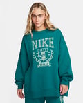 Nike Sportswear Ekstra stor sweatshirt med rund hals i fleece til dame