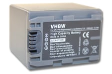 vhbw Li-Ion batterie 1900mAh pour appareil numérique camescope Sony DVD205E, DVD403E, DVD404E, DVD405E, DVD505E, DVD705E remplace NP-FP30, NP-FP50
