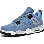 Men's Air 4 Retro Klassiska skateskor Fitness Basket Casual Arbete Löpning Promenad Zapatos A4blue_SSDLV 1 A4blue 3.5 UK