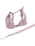 Trixie Junior puppy soft harness with leash 26-34 cm/10 mm 2.00 m light lilac