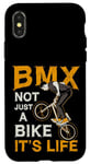 Coque pour iPhone X/XS Le BMX n'est pas qu'un vélo, c'est la vie Bicycle Cycling Extreme BMX